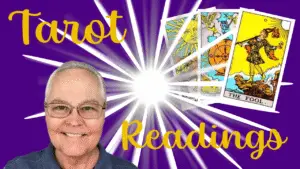 Tarot Readings by Lyman Holton is a website where you book readings that are done live online via Zoom.