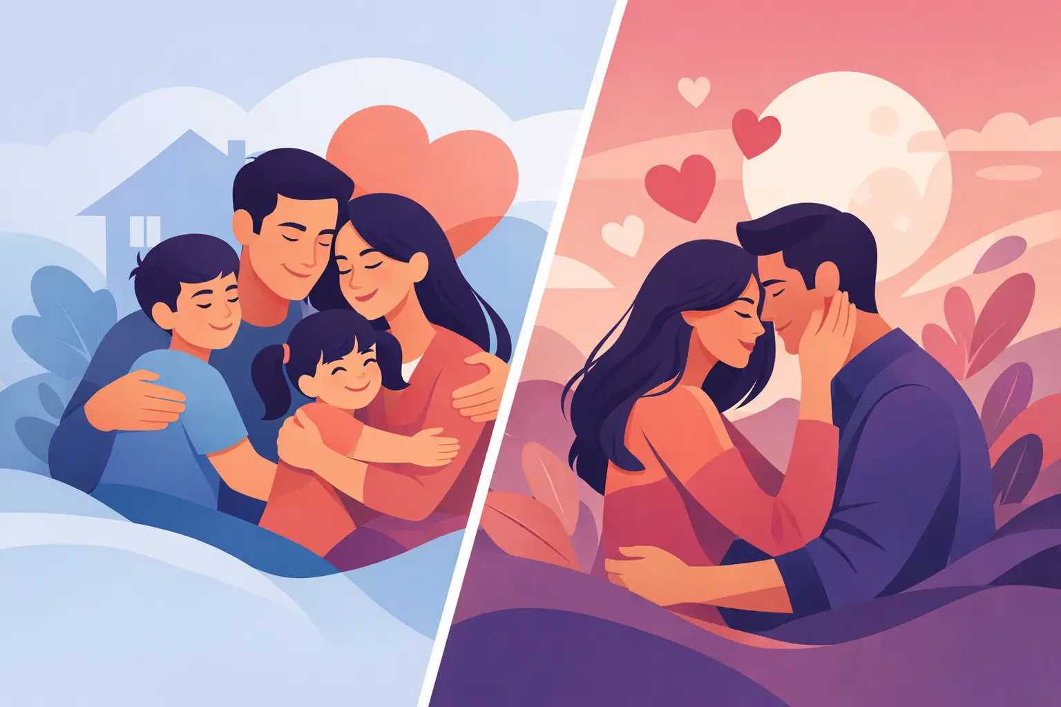 Family Love vs Romantic Love Explained