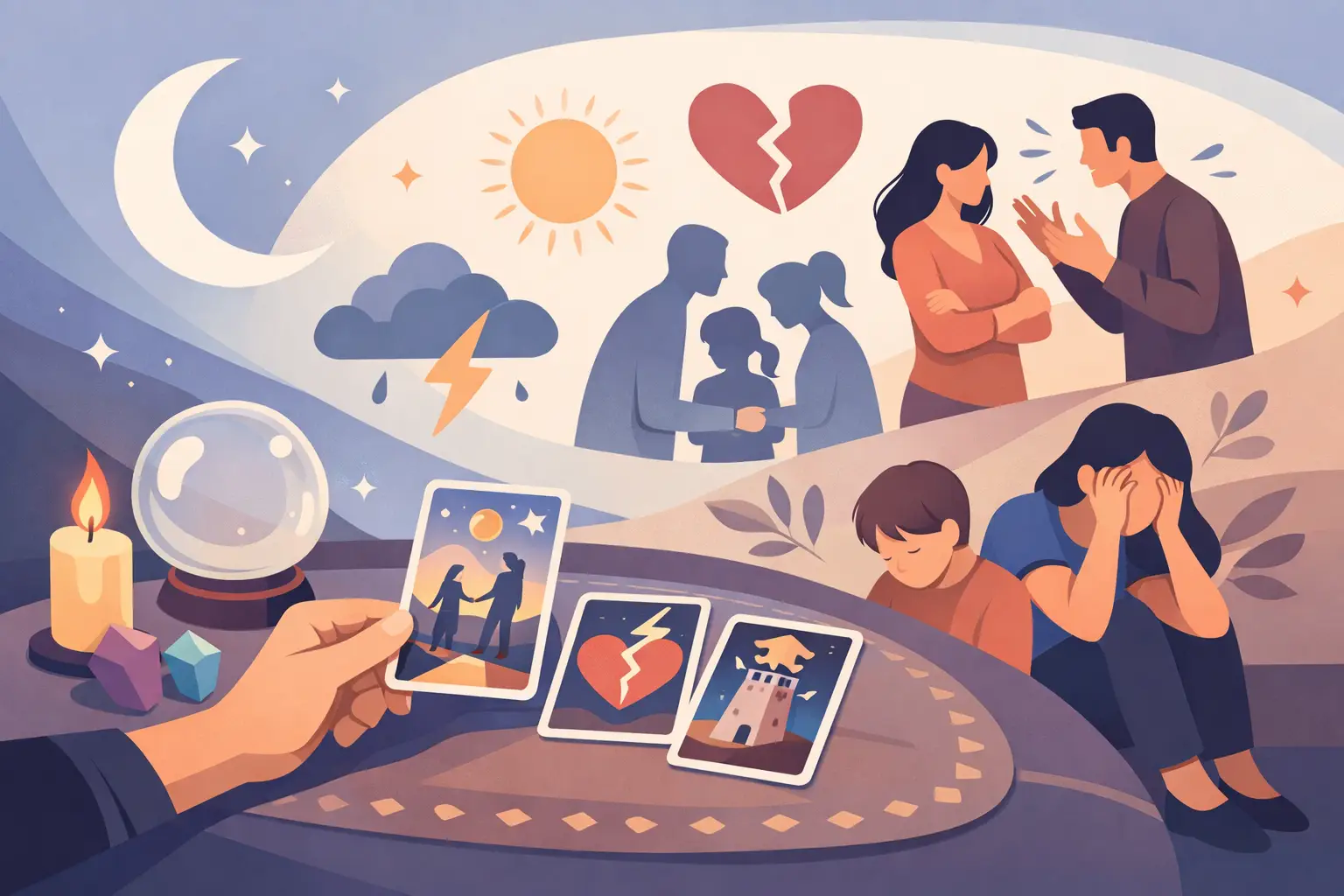 Tarot Reading for Family Problems That Hurt