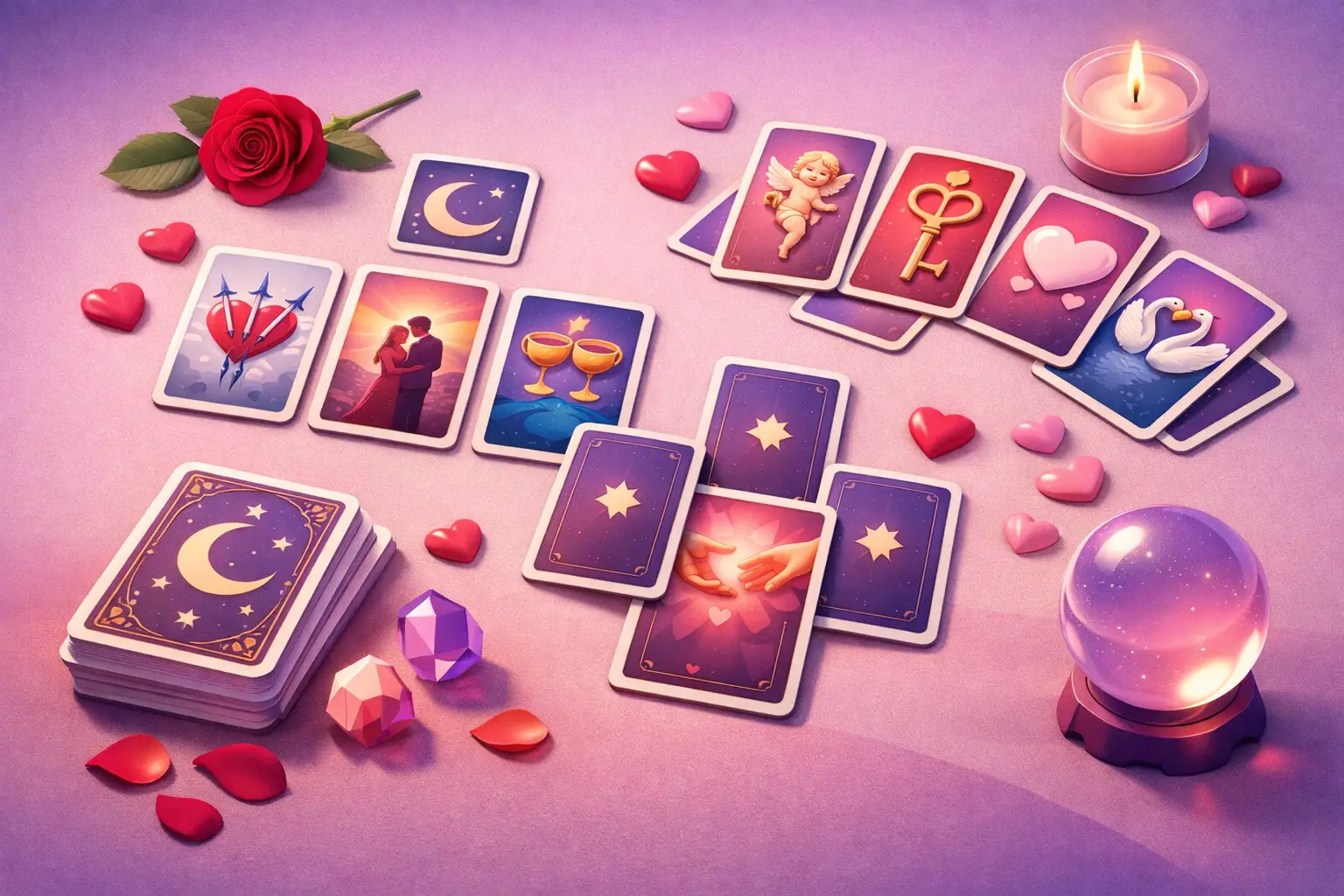 7 Best Tarot Spreads for Love Questions