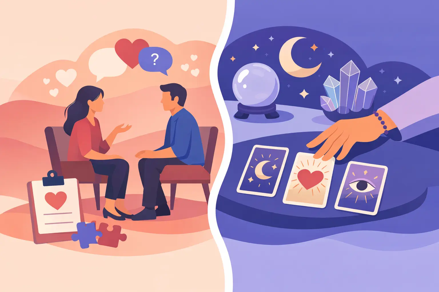 Love Advice Versus Tarot for Relationship Clarity