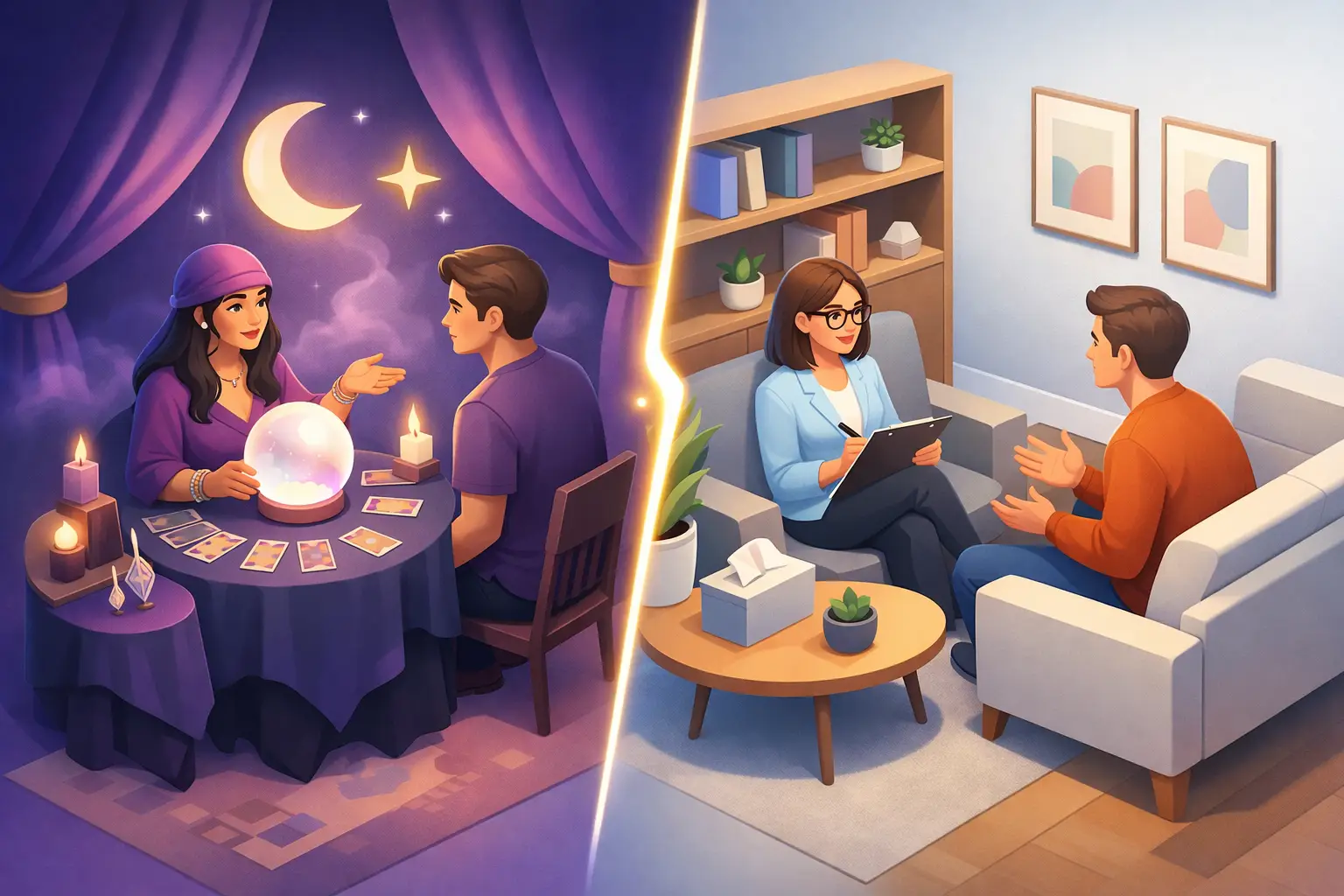 Psychic Reading Versus Counseling Explained